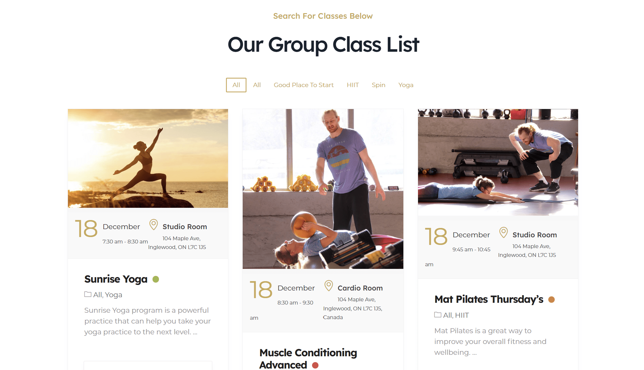 Group Classes